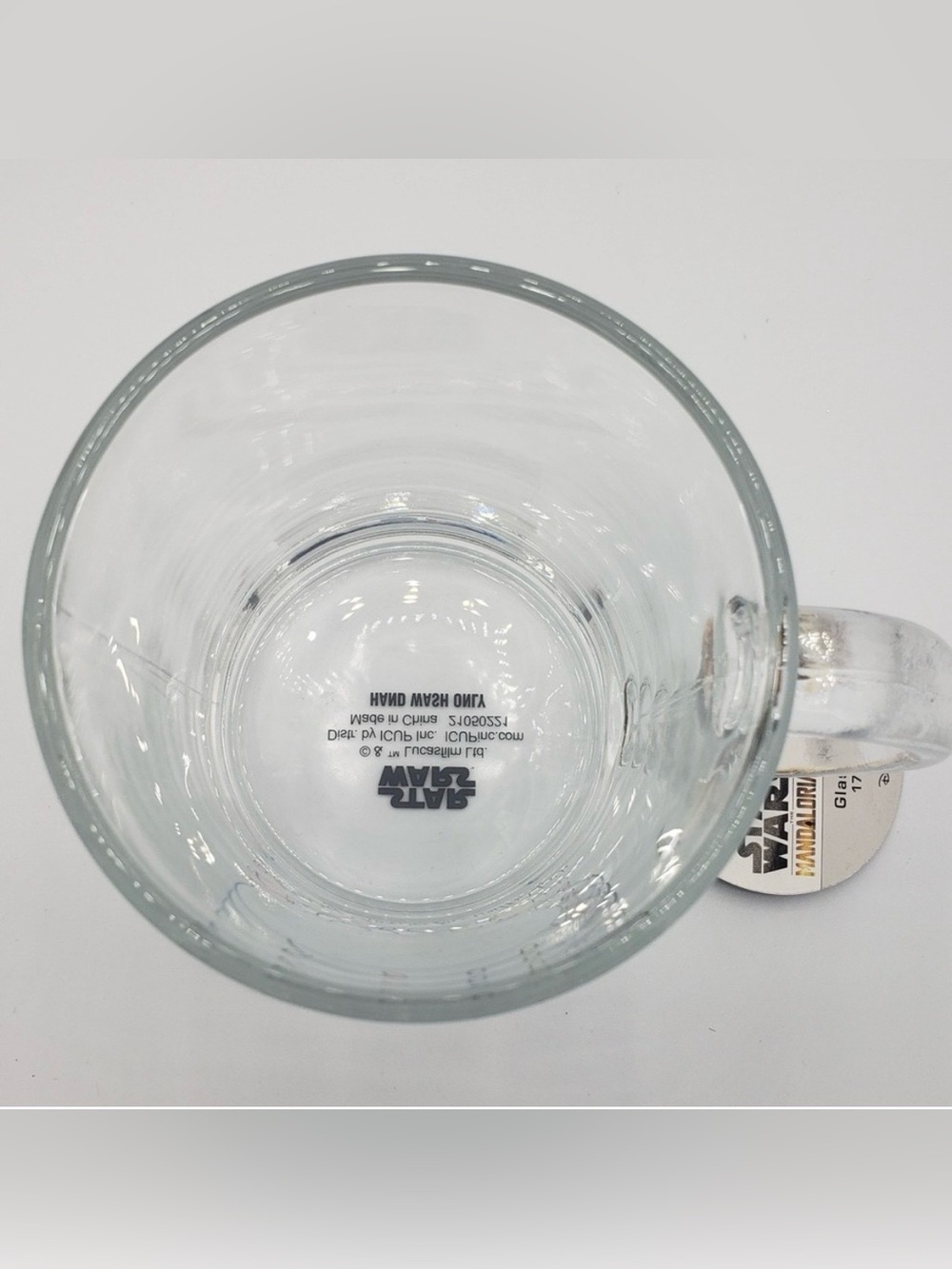 Star Wars The Mandalorian Grogu “May the Force Be With You” Holiday Glass Mug - Picture 4 of 7